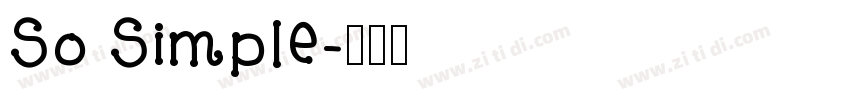 So Simple字体转换